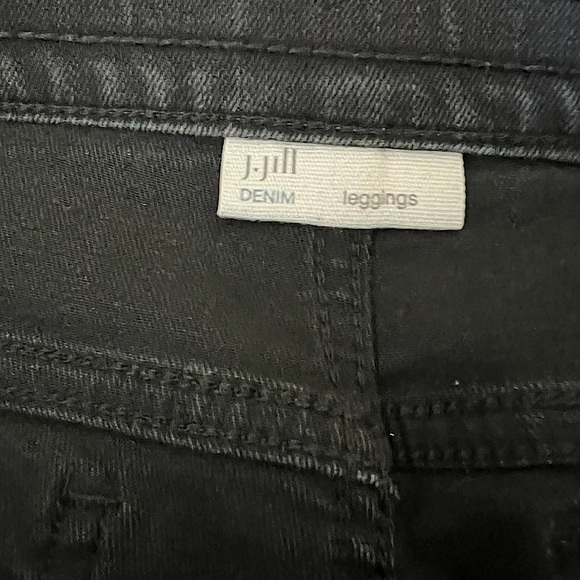 J Jill Denim Leggings washed Black wonens size 8 - Picture 6 of 6